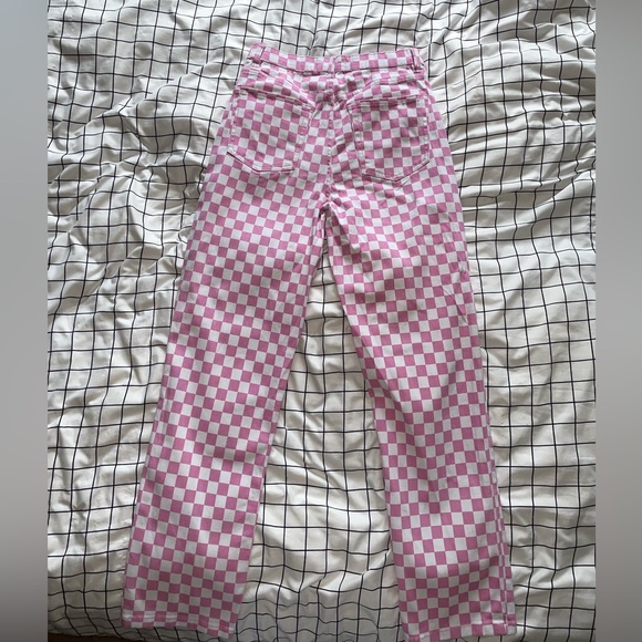 Pink Checkered Jeans - Picture 4 of 5